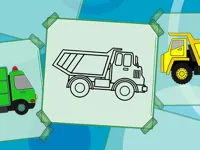 image bg Truck Coloring Book